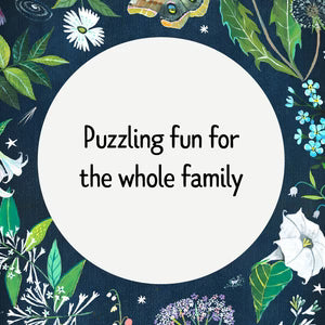 CHRONCLE BOOKS | MOON FLOWER PORTABLE PUZZLE 100 PIECE JIGSAW AND POUCH