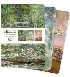 JOURNAL | CLAUDE MONET SET OF 3 MIDI NOTEBOOKS