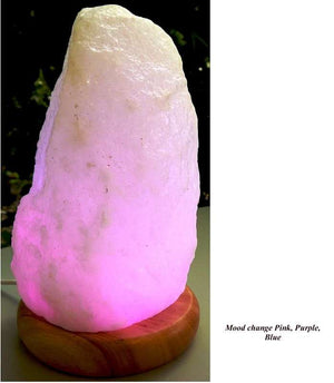 USB SALT LAMP 1.5KG WHITE SALT MOOD CHANGE LIGHT