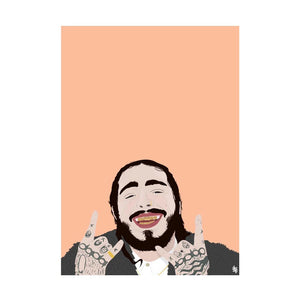 POST MALONE ART PRINT A2 155