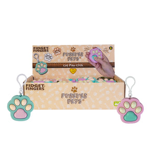 CAT PAW CLICK FIDGET KEYCHAIN