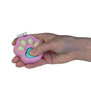 CAT PAW CLICK FIDGET KEYCHAIN