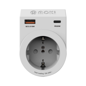 UNIVERSAL TRAVEL POWER ADAPTOR INBOUND NZ/AU RAPID USB AND C TYPE