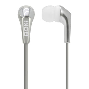 METALLIC HEADPHONE EARBUDS SILVER