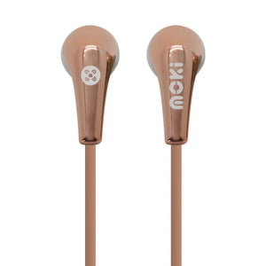 METALLIC HEADPHONE EARBUDS ROSE GOLD
