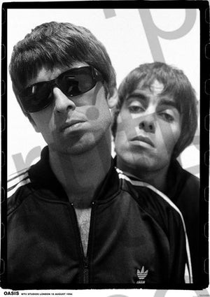 OASIS LIAM AND NOEL GALLAGHER PHOTO BLACK AND WHITE 520