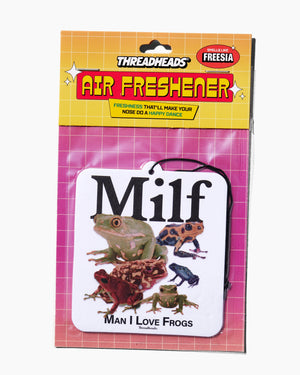MILF MAN I LOVE FROGS FREESIA AIR FRESHENER