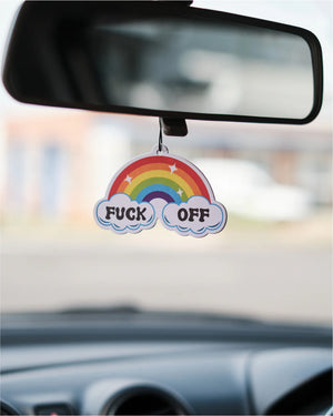 FUCK OFF RAINBOW AIR FRESHENER