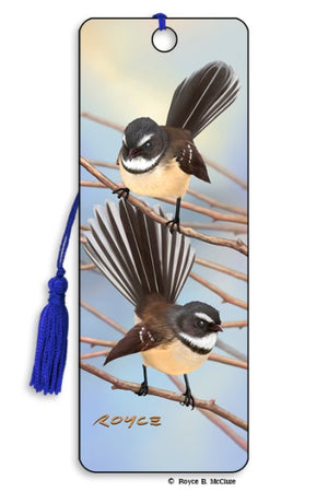 FANTAILS PIWAKAWAKA 3D MOVING BOOKMARK LENTICULAR