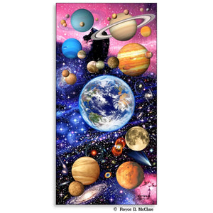 SPACE 3D MIDI POSTER 50CMX30CM (18"x 9")