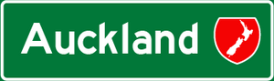 NEW ZEALAND ROAD SIGN KEYCHAIN
