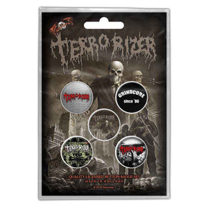 TERRORIZER BUTTON BADGE PACK: CAUSTIC ATTACK