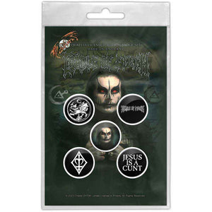 CRADLE OF FILTH BUTTON BADGE PACK: HAMMER OF THE WITCHES/DANI