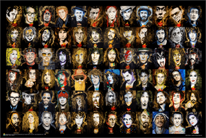 MUSIC LEGENDS POSTER WILLIAM K STIDMAN ILLUSTRATIONS 218