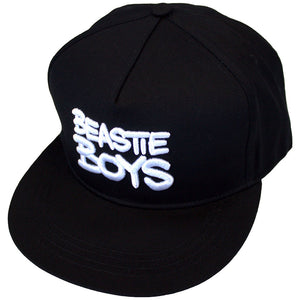BEASTIE BOYS SNAPBACK CAP: CHECK YOUR HEAD LOGO (BLACK)