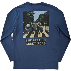 BEATLES LONGSLEEVE TEE ABBEY ROAD BLUE TEE