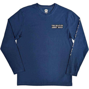 BEATLES LONGSLEEVE TEE ABBEY ROAD BLUE TEE
