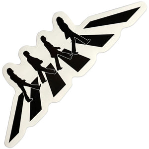 THE BEATLES STICKER: CROSSING
