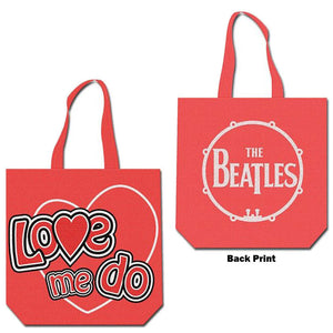 BEATLES LOVE ME DO (BACK PRINT) HEAVY COTTON TOTE