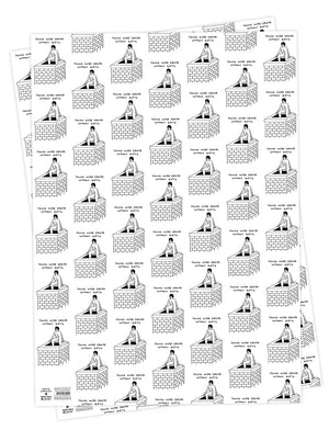 DAVID SHRIGLEY YOUNG NUDE SANTA CHRISTMAS GIFT WRAP