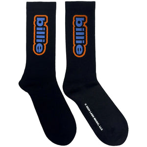BILLIE EILISH TERRY SOCKS (UK SIZE 4-7) BLACK