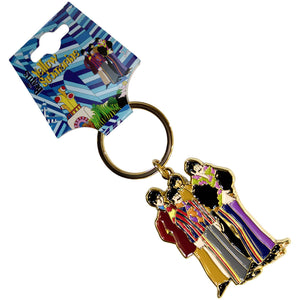 BEATLES BAND YELLOW SUBMARINE METAL KEYRING