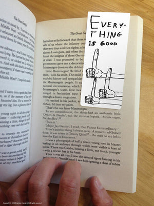 EVERYTHING IS GOOD DAVID SHRIGLEY MAGNETIC BOOKMARK | BOOKMARK