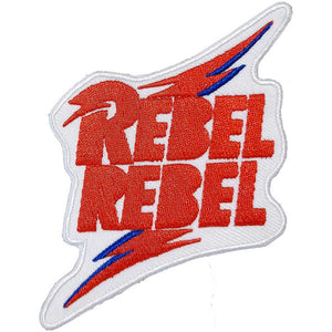 BOWIE REBEL REBEL CUT OUT PATCH