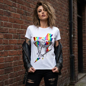 DAVID BOWIE HOLOGRAPHIC BOLT  TEE
