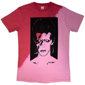 DAVID BOWIE ALADDIN SANE PINK WASH TEE
