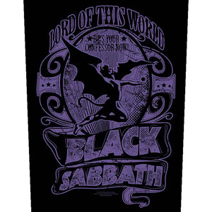 BLACK SABBATH BACK PATCH: LORD OF THIS WORLD BACK PATCH