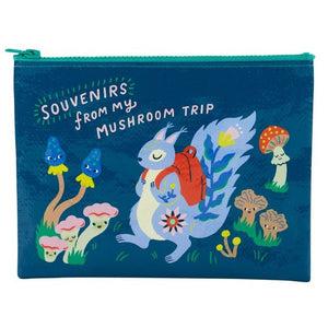 MUSHROOM TRIP ZIPPER POUCH