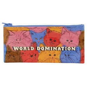 WORLD DOMINATION CATS PENCIL CASE