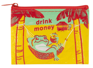 DRINK MONEY COIN PURSE FROG