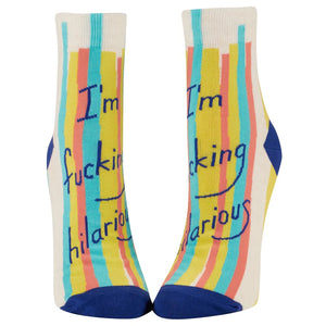 IM FUCKING HILARIOUS ANKLE SOCKS WOMENS SIZE 5-10
