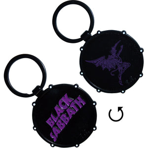 BLACK SABBATH LOGO DRUM KEYRING