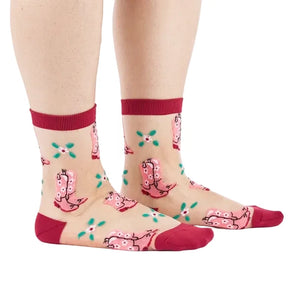 THESE BOOTS WERE MADE FOR WALKIN SHEER MESH SOCKS W SIZE 5-10