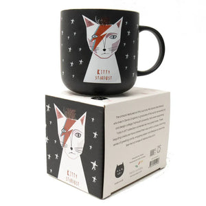 KITTY STARDUST BLACK MUG
