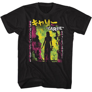 CARRIE HORROR JAPANESE NEON TEE