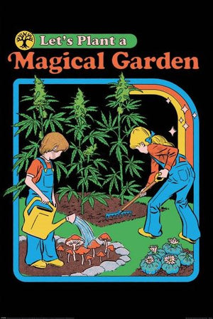 LETS PLANT A MAGICAL GARDEN STEVEN RHODES POSTER 700