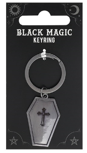 COFFIN SHAPED KEYRING METAL