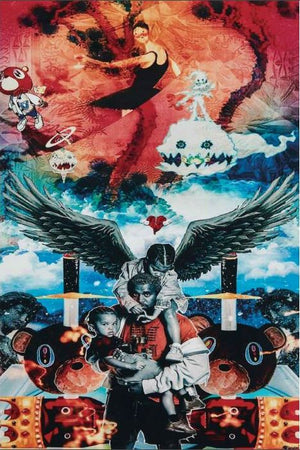 KANYE WEST ALBUM COLLAGE POSTER MAXI 193