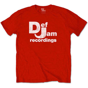 DEF JAM RECORDINGS TEE: CLASSIC LOGO RED
