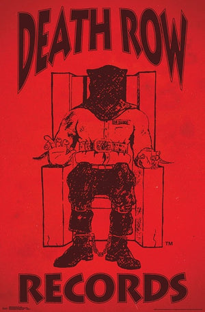 DEATHROW RECORDS RED POSTER 456