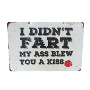 I DIDNT FART RETRO ART TIN SIGN