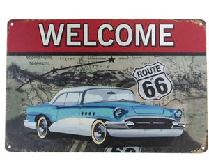 ROUTE 66 BUICK SPECIAL RETRO ART TIN SIGN