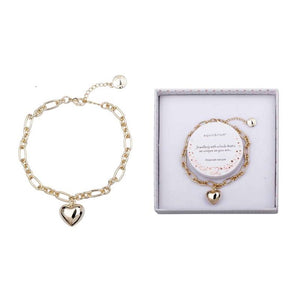 HEART BRACELET GOLD PLATED EQUILIBRIUM