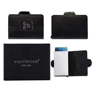 BLACK RFID BLOCKER CARD HOLDER RADIO FREQUENCY IDENITY BLOCKER