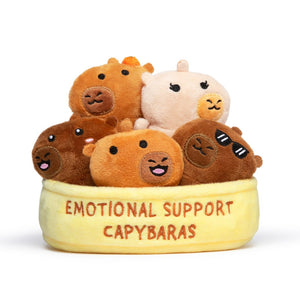 EMOTIONAL SUPPORT CAPYBARAS DELUXE PLUSHIE