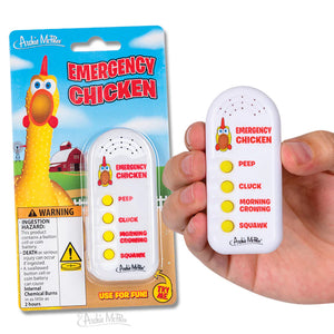 EMERGENCY CHICKEN TALKING KEYCHAIN